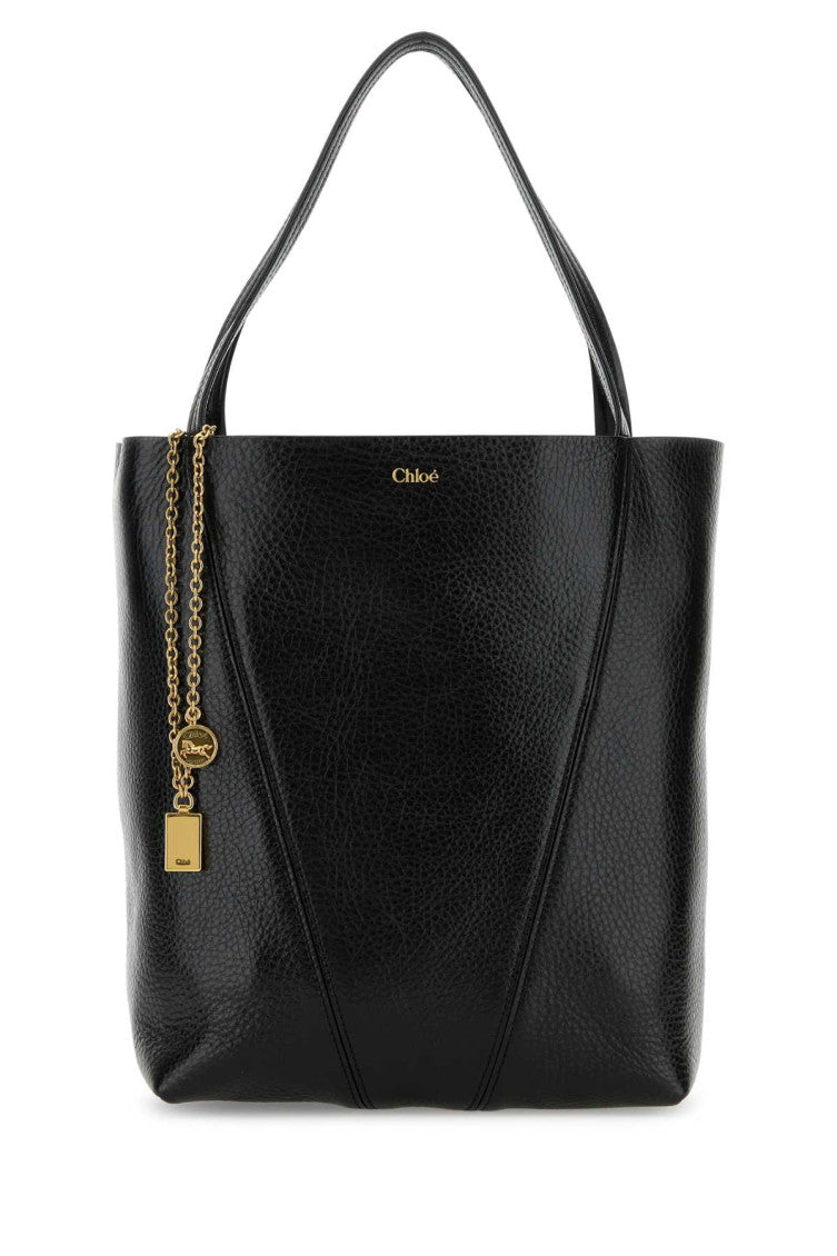 Black Spin Tote Bag 1
