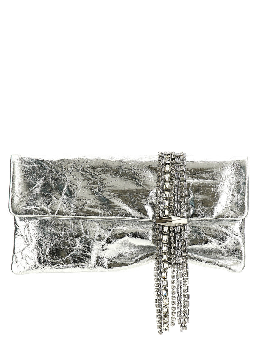 Silver Zandra clutch 1