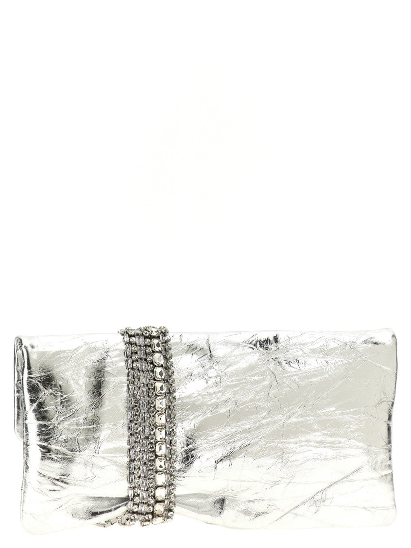 Silver Zandra clutch 2
