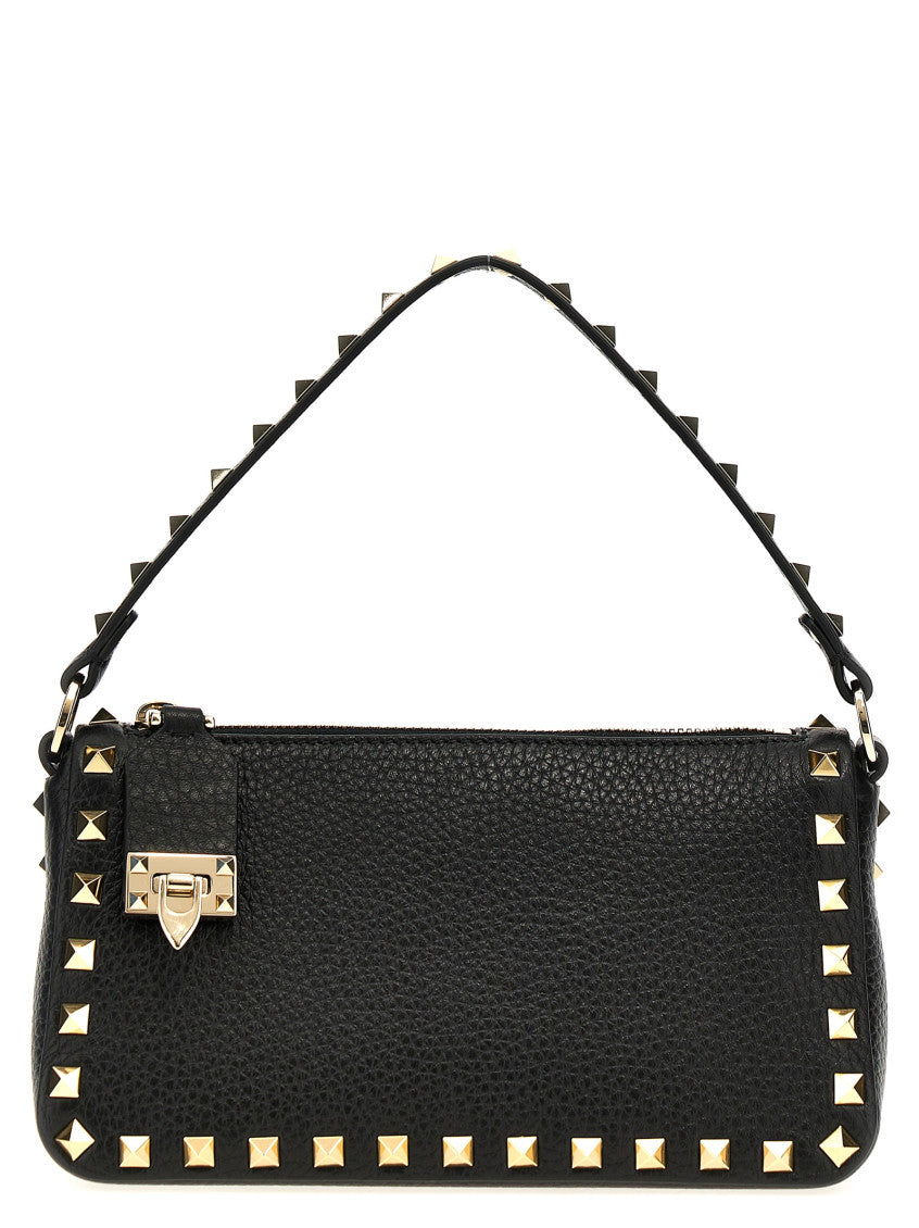 Black Rockstud Small Shoulder Bag 1