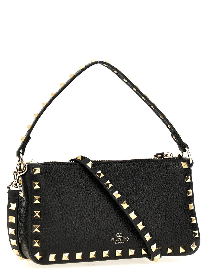 Black Rockstud Small Shoulder Bag 2