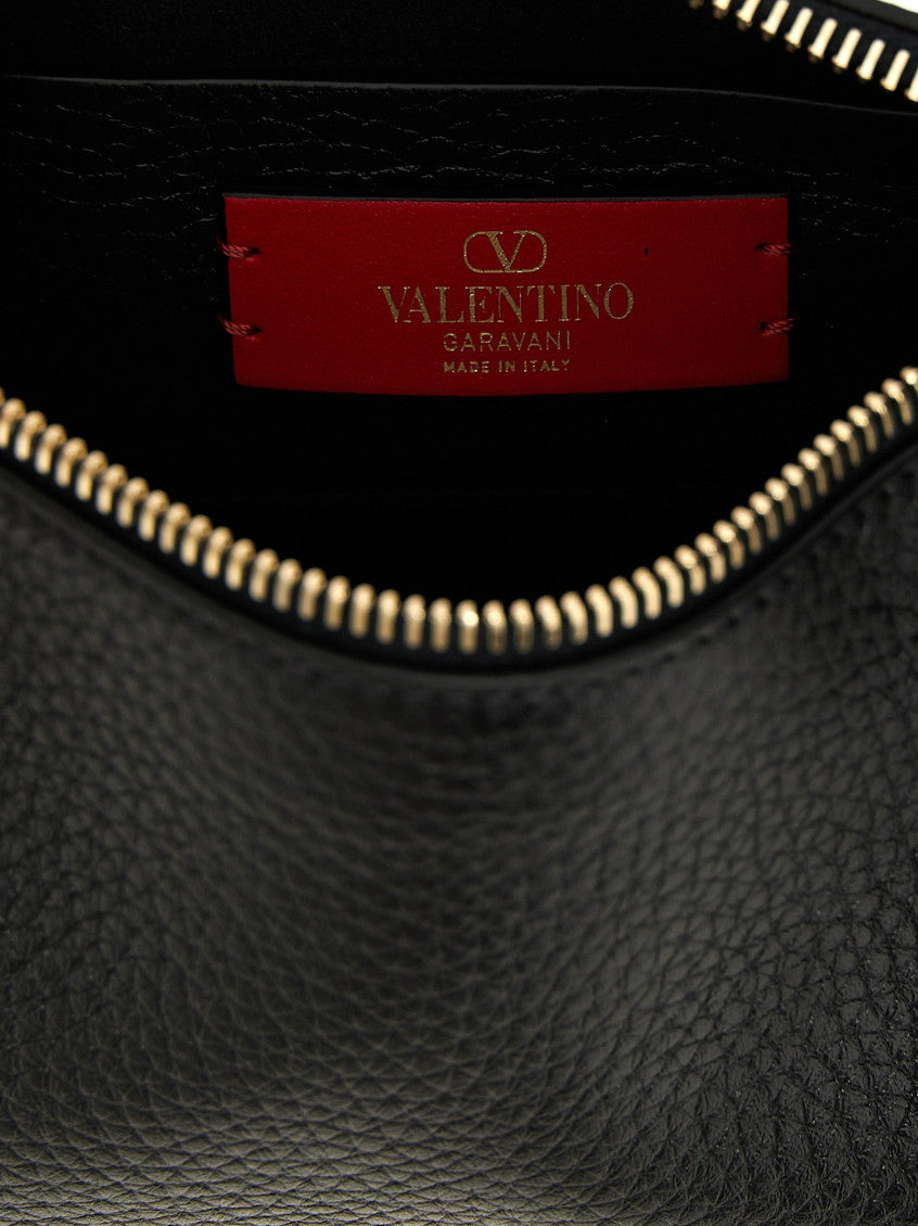Black Rockstud Small Shoulder Bag 4