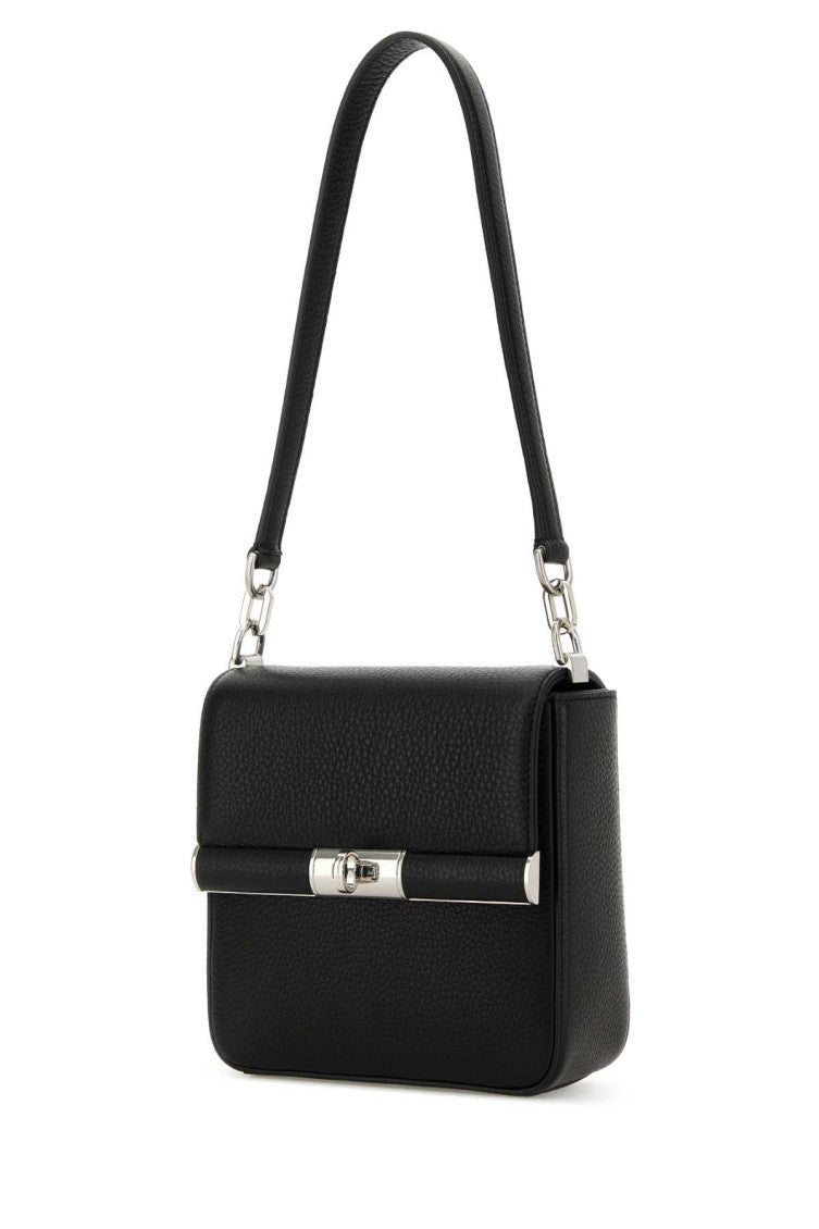 Black leather crossbody bag 2