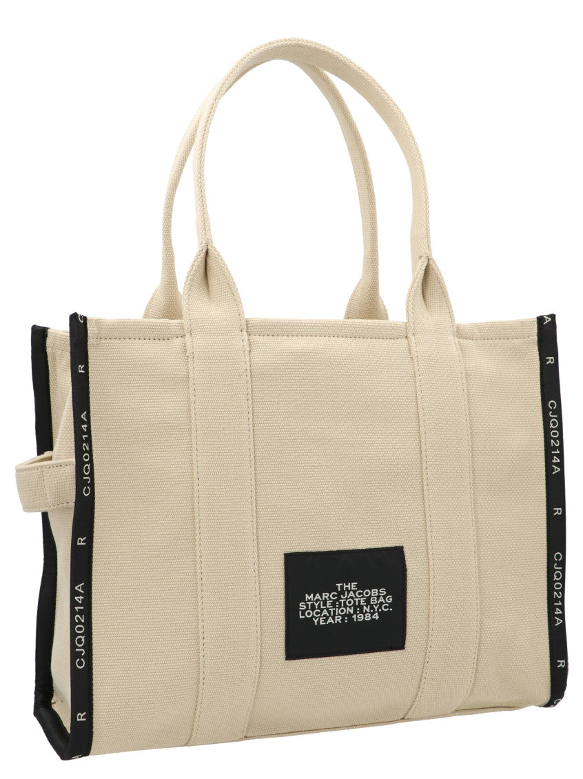 Beige Traveler Tote shopping bag 2