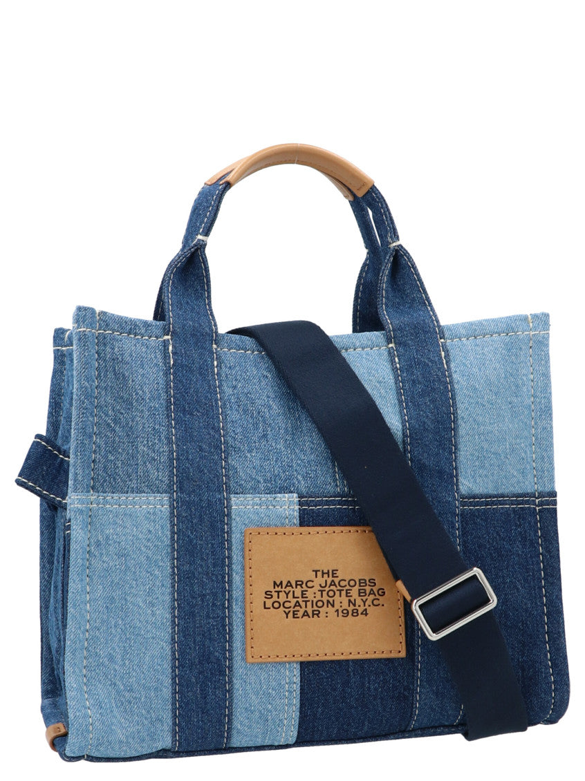 Denim The Top Zip Medium Tote 2