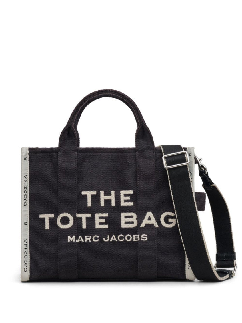 Black The Jacquard Top Zip Medium Tote 1
