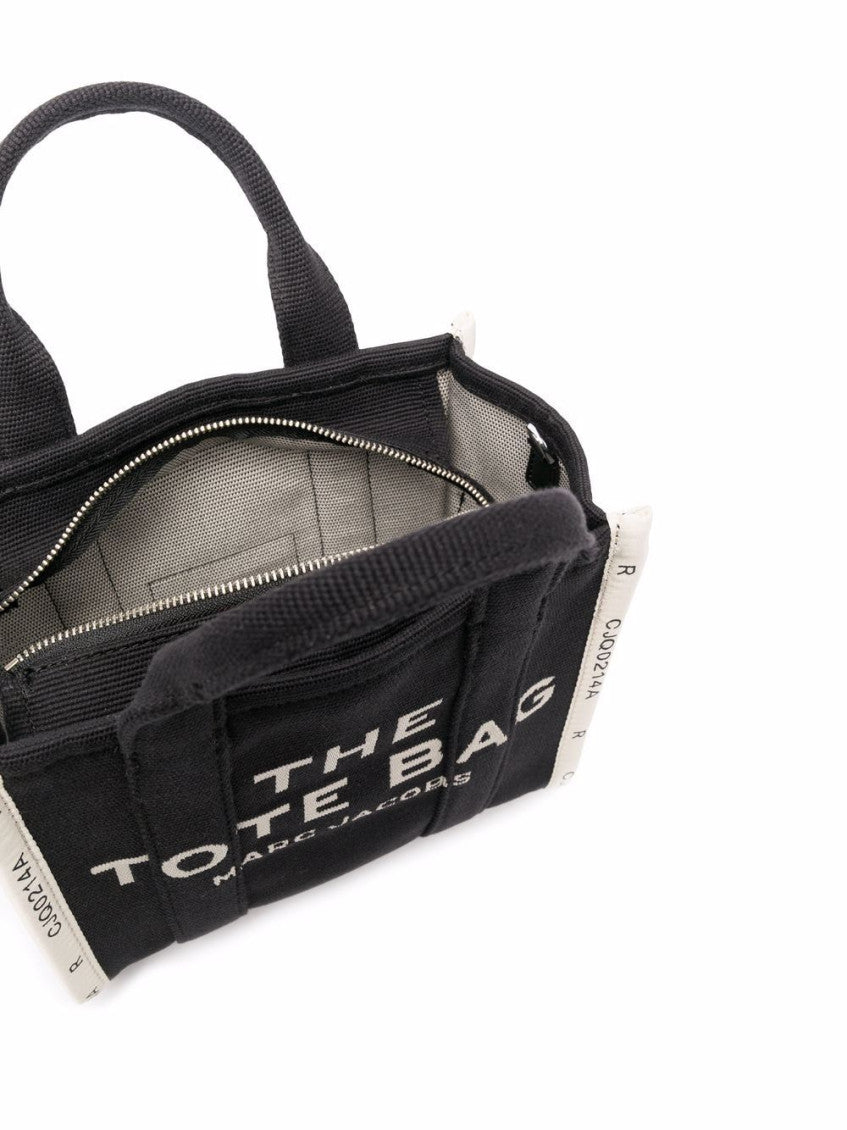 Black The Jacquard Top Zip Small Tote 3