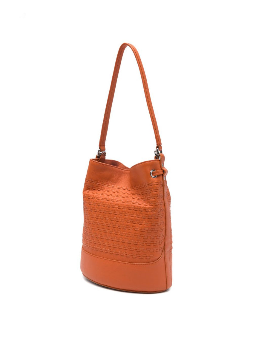 Orange Monda Small Bucket Bag 3