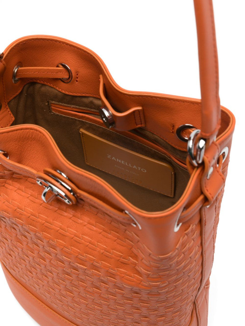 Orange Monda Small Bucket Bag 4