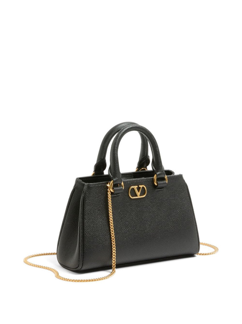 Black VLogo Mini Satchel 2