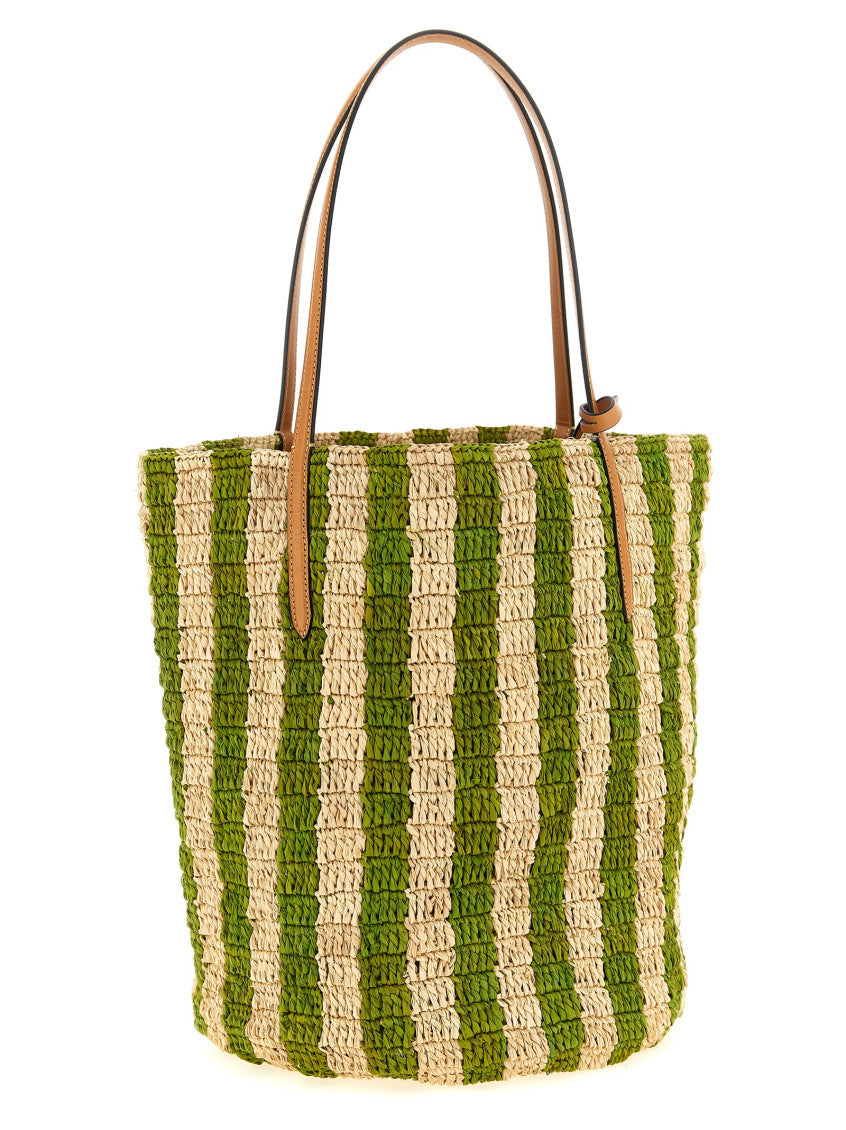 Green Vlogo Signature Large Tote 2