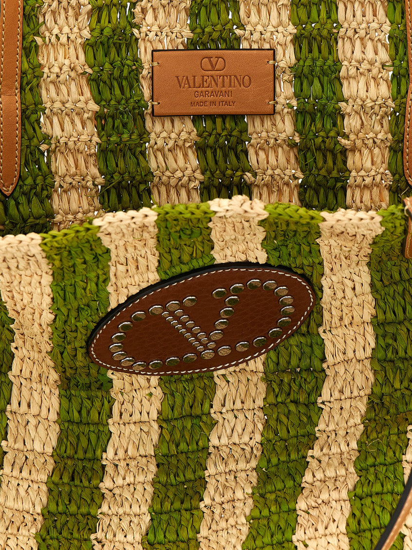 Green Vlogo Signature Large Tote 4