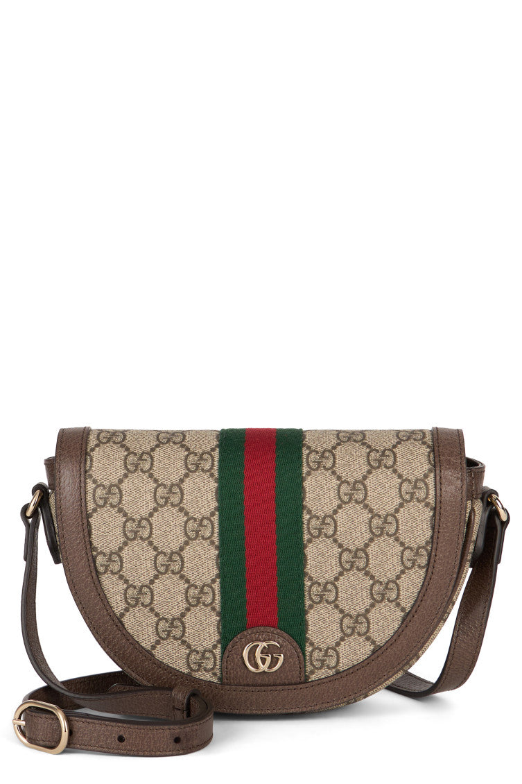Beige Ophidia Small Shoulder Bag 1