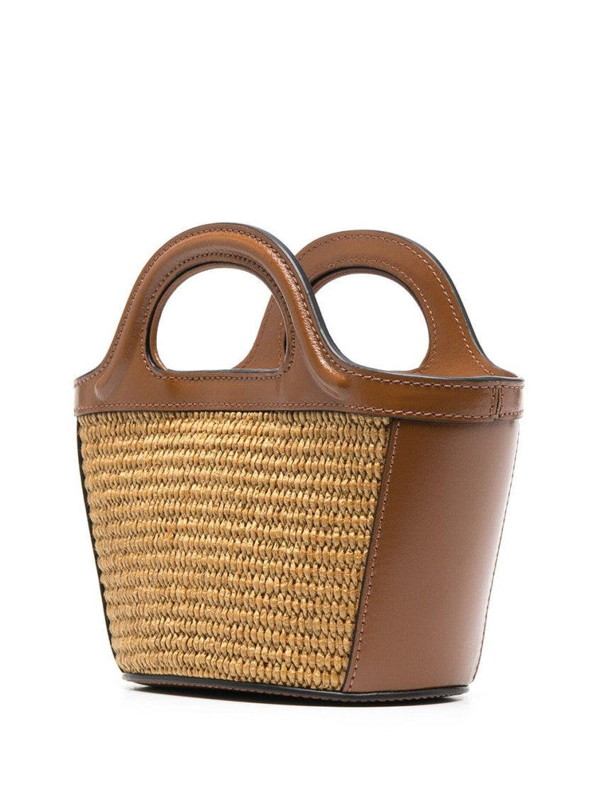Brown Tropicalia logo-embroidered satchel bag 5