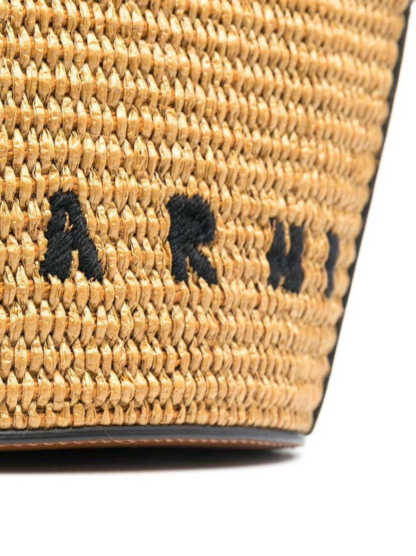 Brown Tropicalia logo-embroidered satchel bag 7