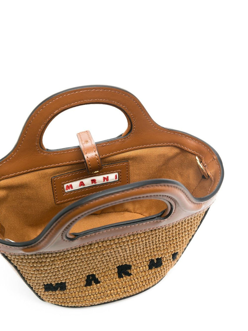 Brown Tropicalia logo-embroidered satchel bag 8