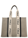 Beige 'Woody Medium' Tote Bag 1
