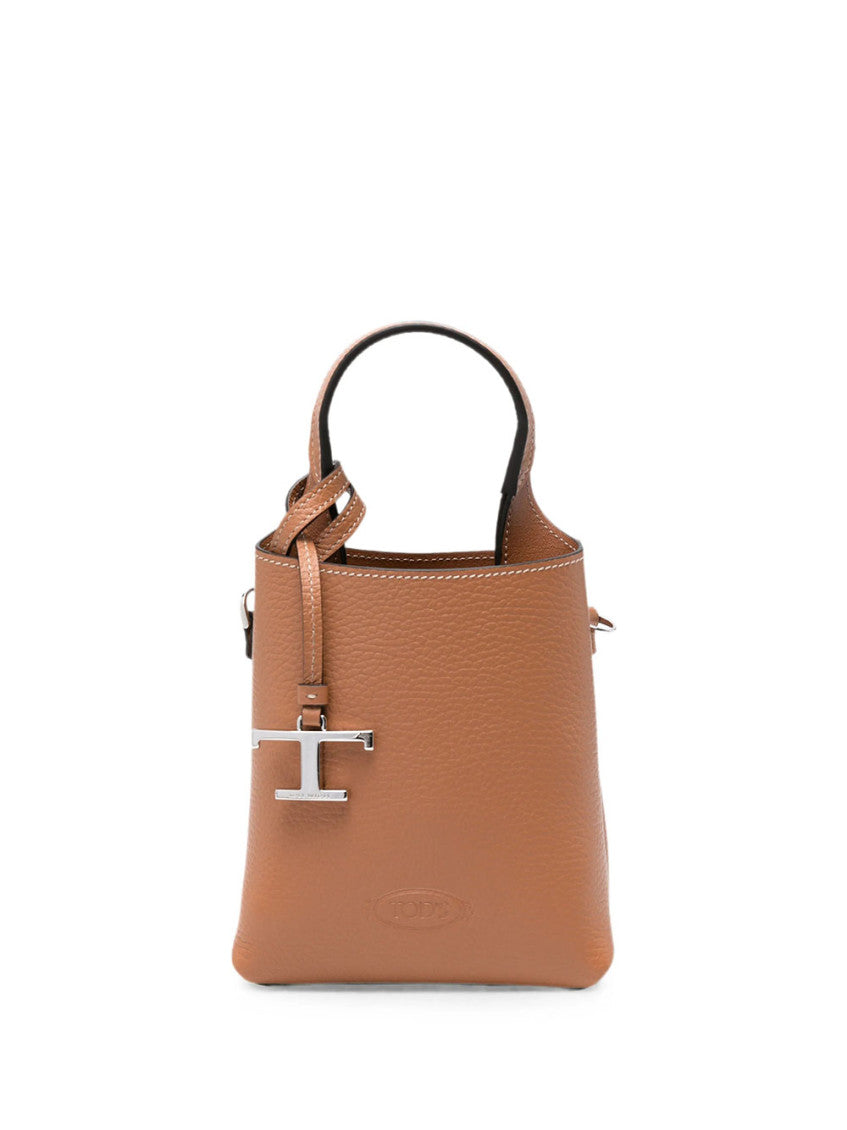 Brown T Timeless Micro Bucket Bag 1