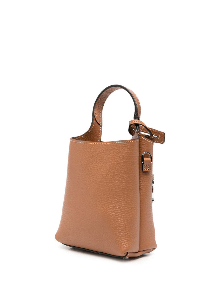 Brown T Timeless Micro Bucket Bag 2