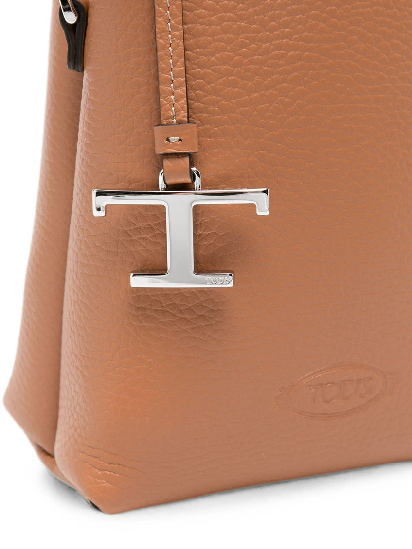Brown T Timeless Micro Bucket Bag 4