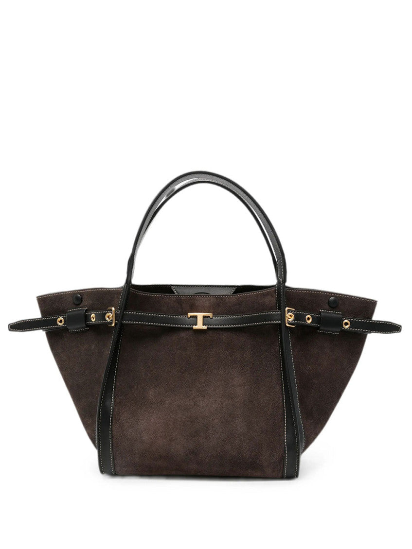 Brown T Timeless Small Tote 1