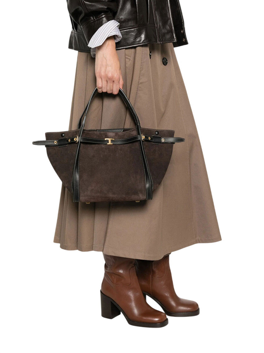 Brown T Timeless Small Tote 5