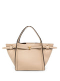 Beige T Timeless Small Tote 1