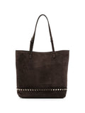 Brown Rockstud Medium Tote 1