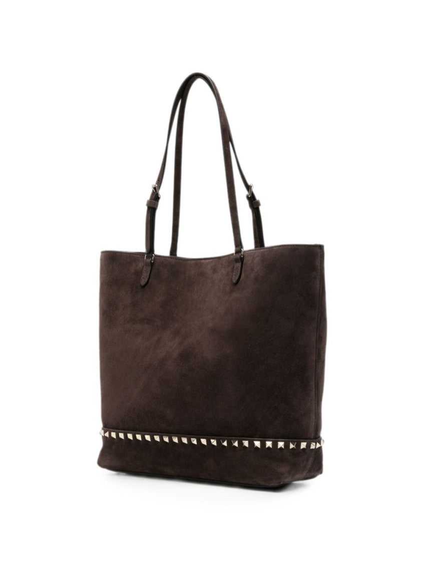 Brown Rockstud Medium Tote 2
