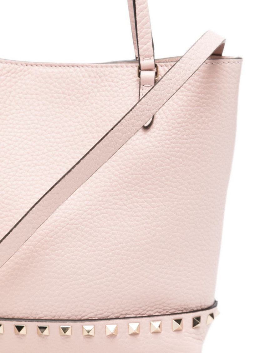 Light Pink Rockstud Small Tote 4