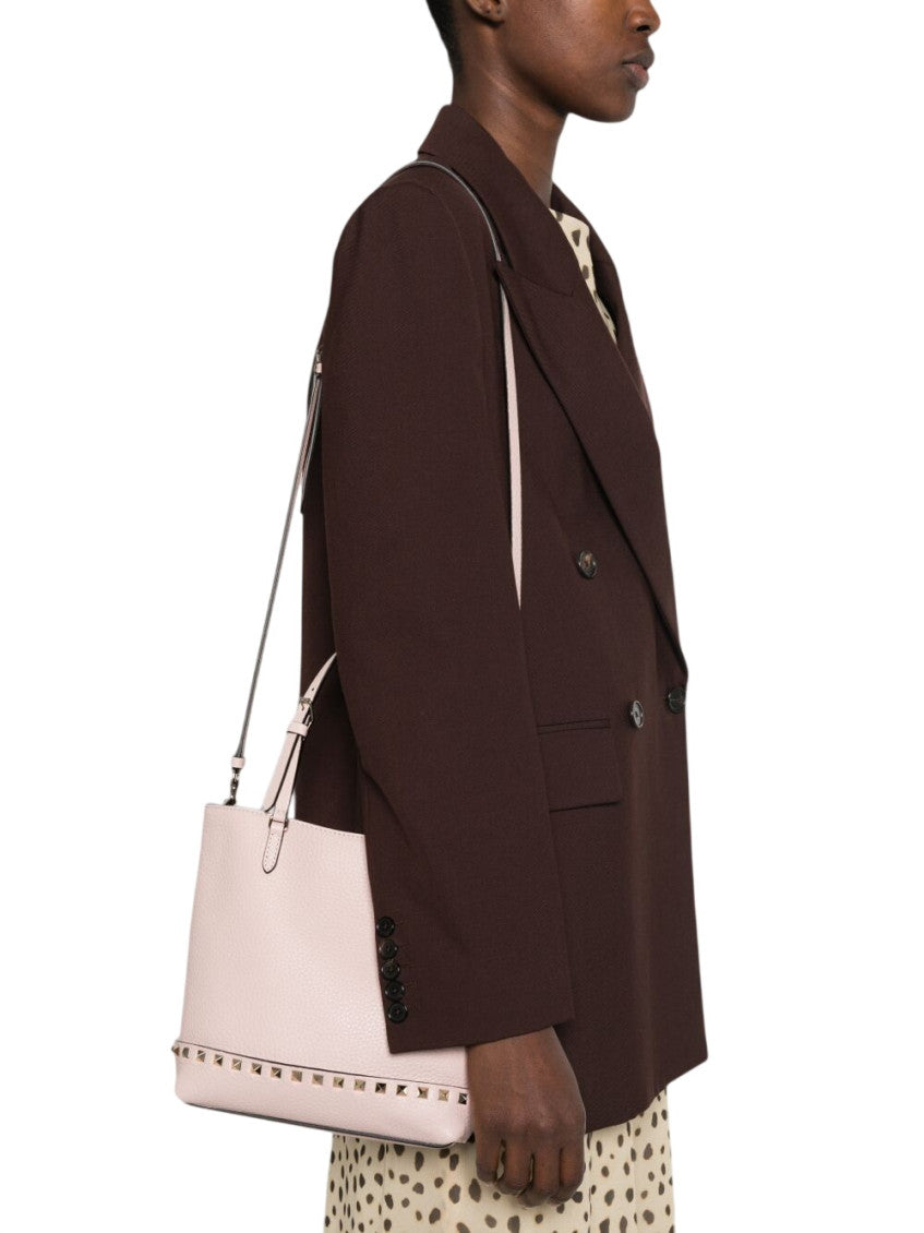 Light Pink Rockstud Small Tote 5