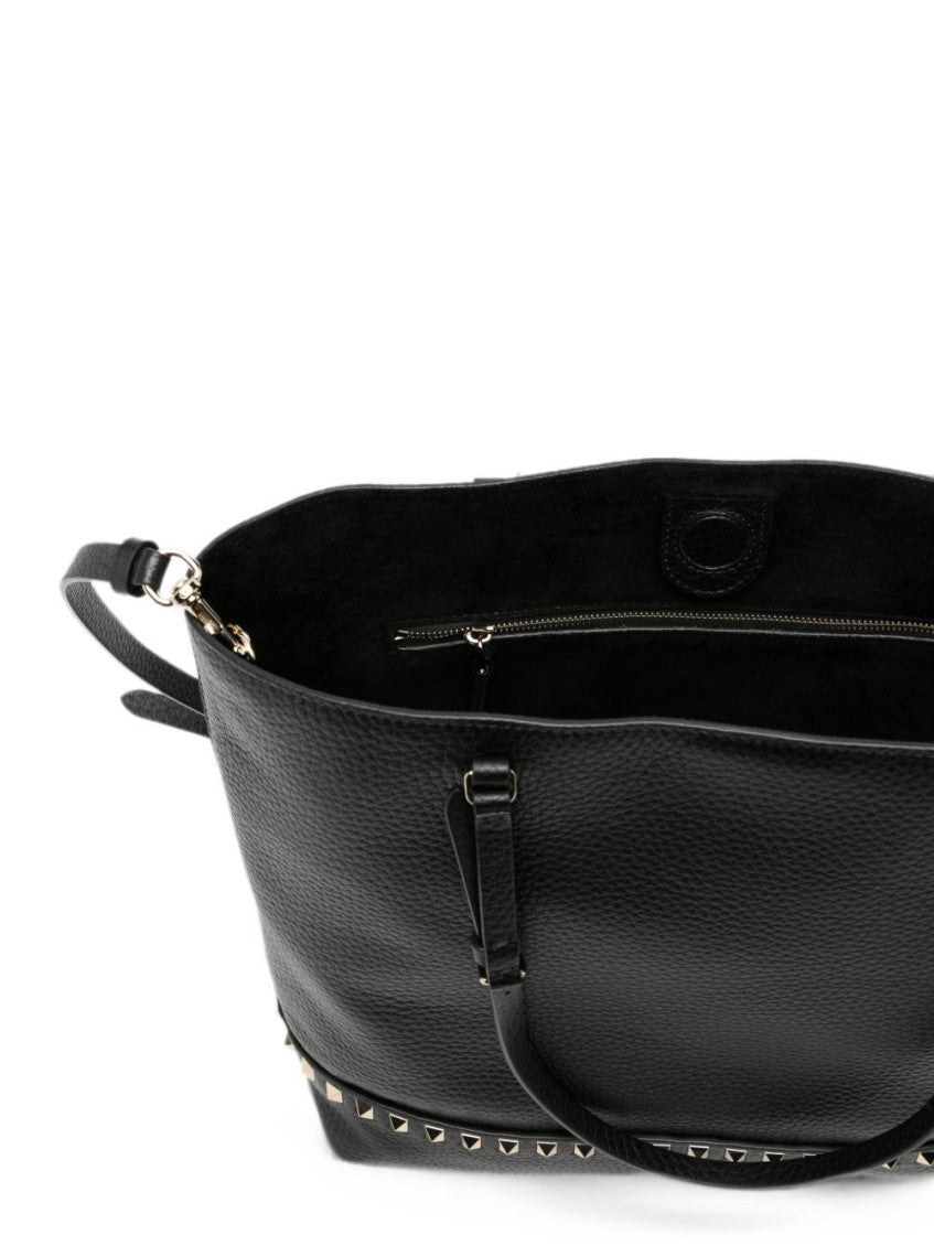 Black Rockstud Medium Tote 3