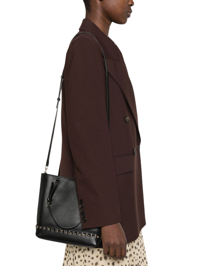 Black Rockstud Small Tote 5