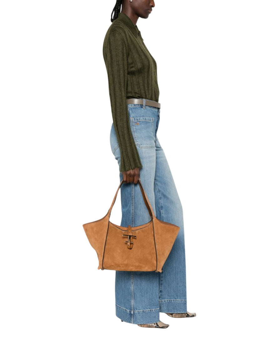 Brown T-Timeless Small Tote 5