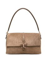 Brown T Timeless Large Shoulder Bag 1
