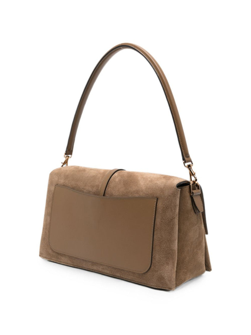 Brown T Timeless Large Shoulder Bag 2