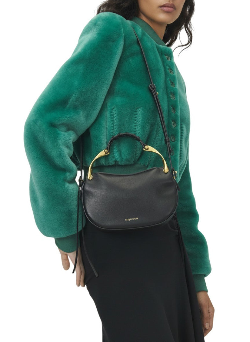 Black Wishbone Mini Shoulder Bag 4
