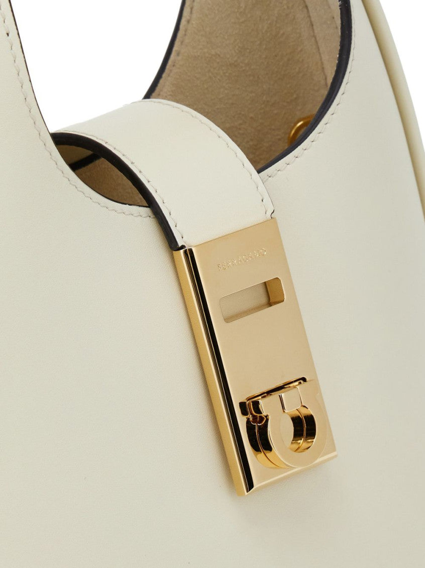 White Gancini Mini Hobo 4