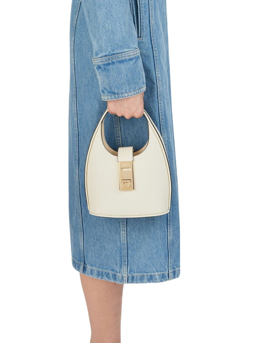 White Gancini Mini Hobo 5