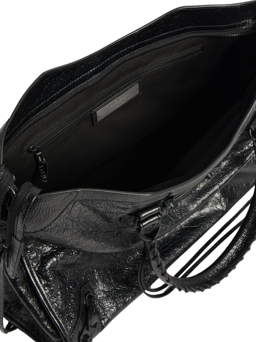 Black Le City Top Zip Large Tote 4