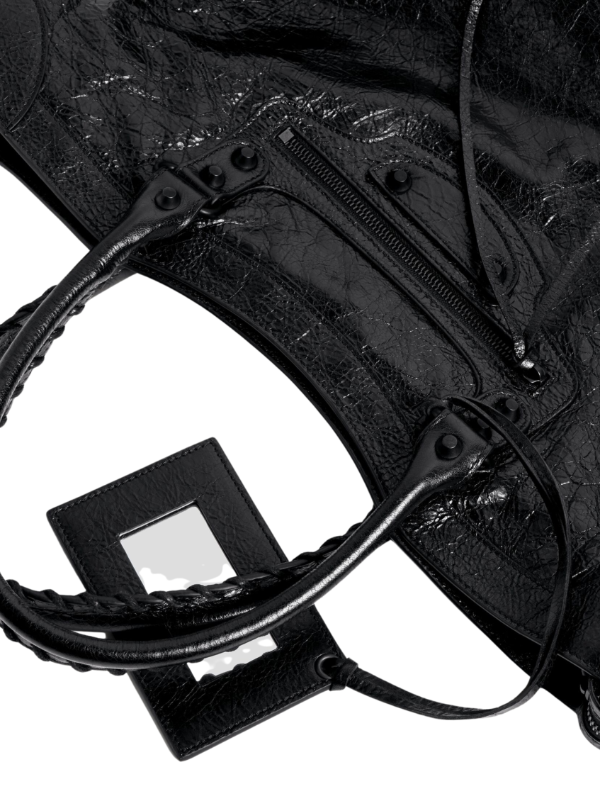 Black Le City Top Zip Large Tote 5