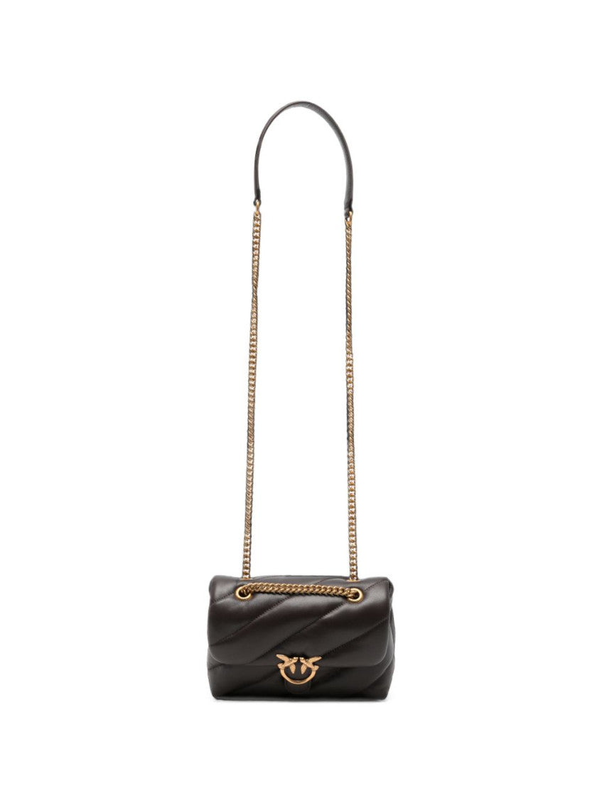 Dark Brown Love Puff Small Shoulder Bag 1