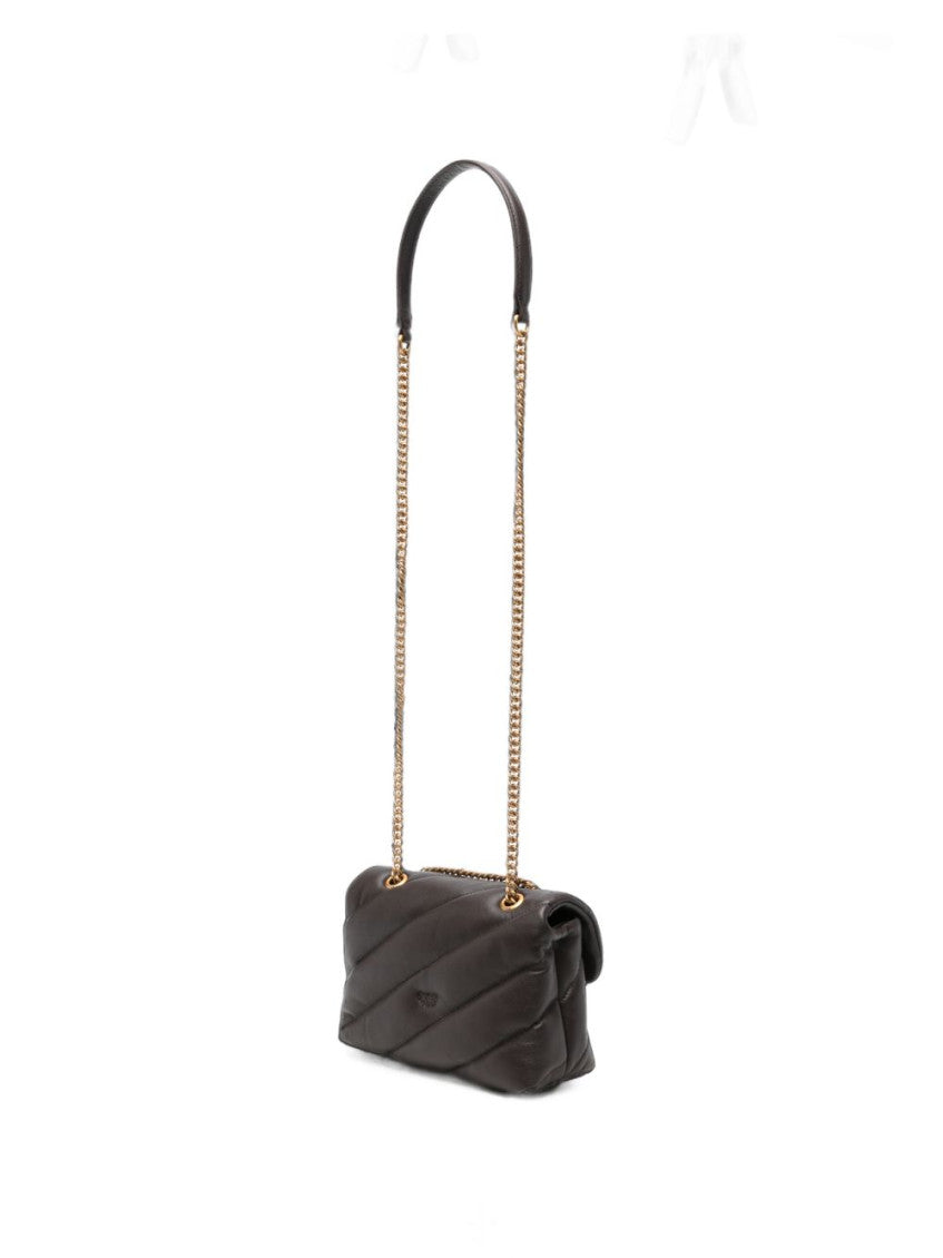 Dark Brown Love Puff Small Shoulder Bag 2