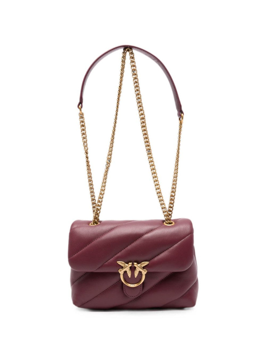 Maroon Love Puff Mini Shoulder Bag 1