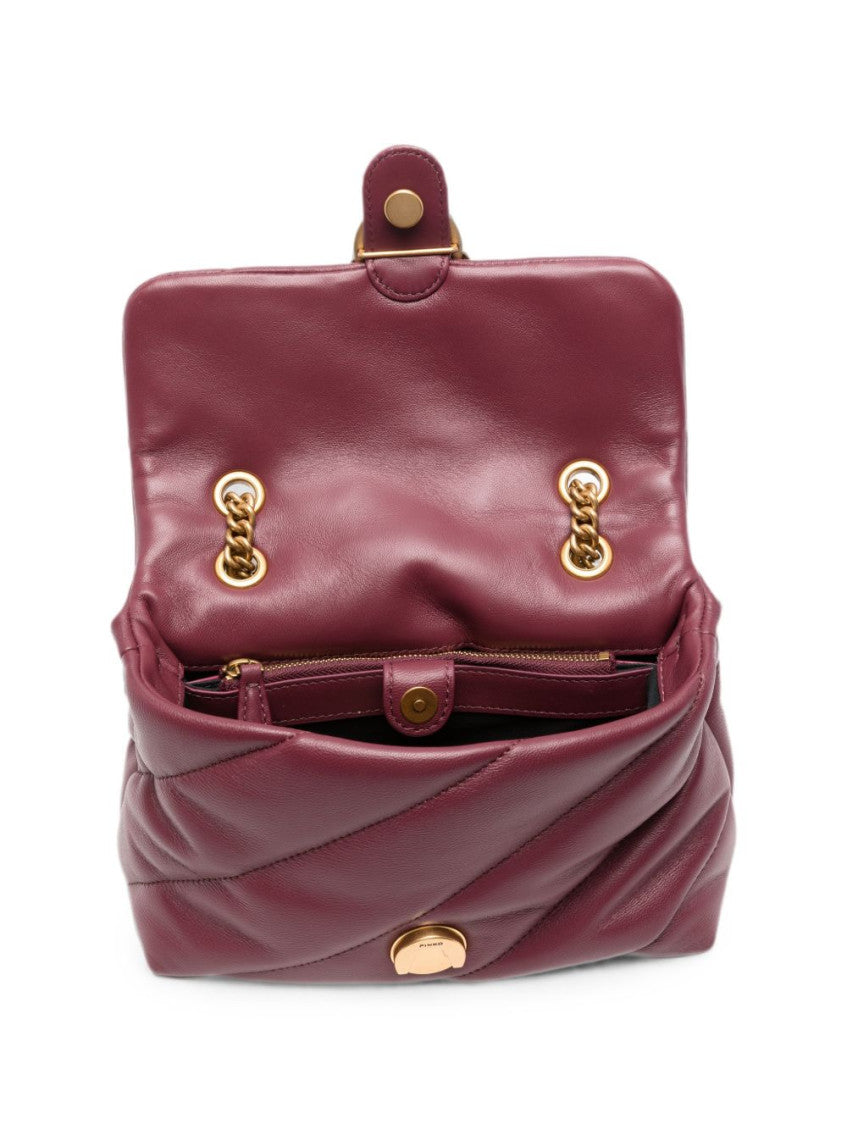 Maroon Love Puff Mini Shoulder Bag 3