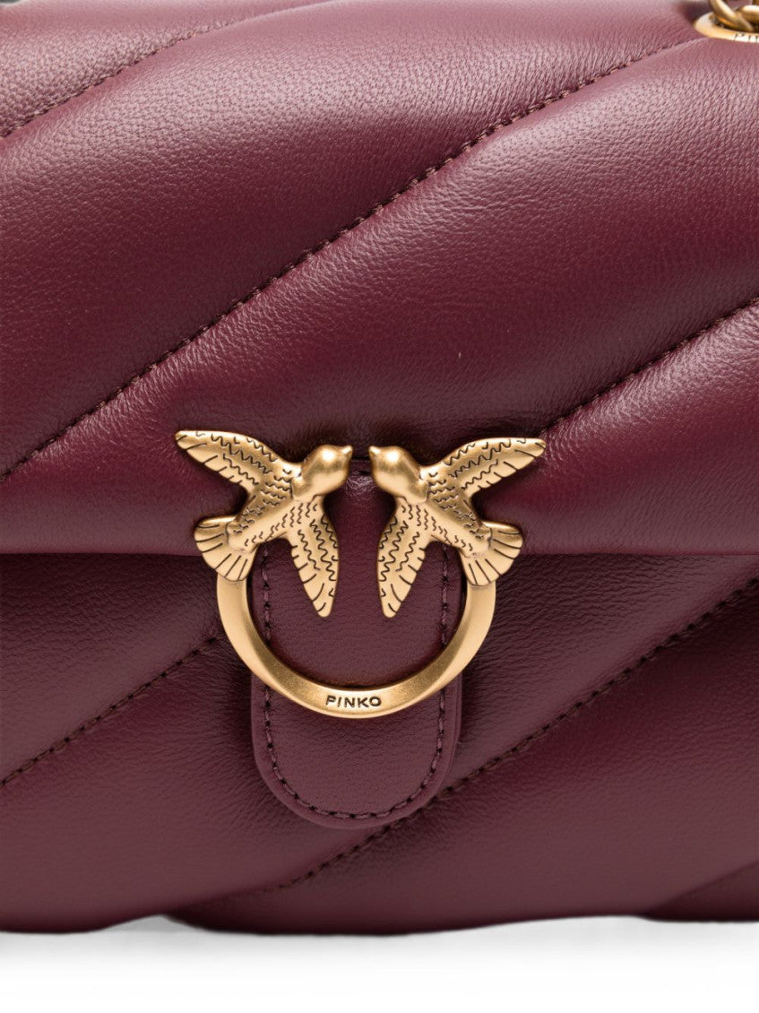 Maroon Love Puff Mini Shoulder Bag 4