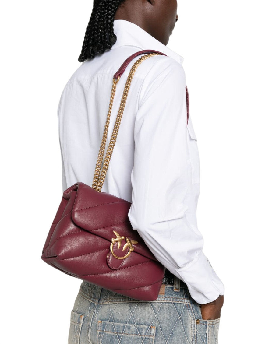 Maroon Love Puff Mini Shoulder Bag 5
