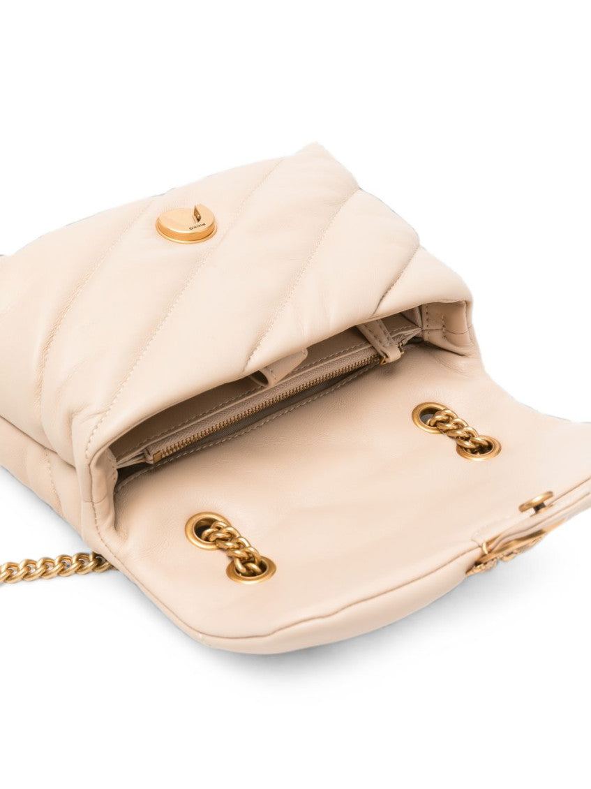 Beige Love Puff Mini Shoulder Bag 3