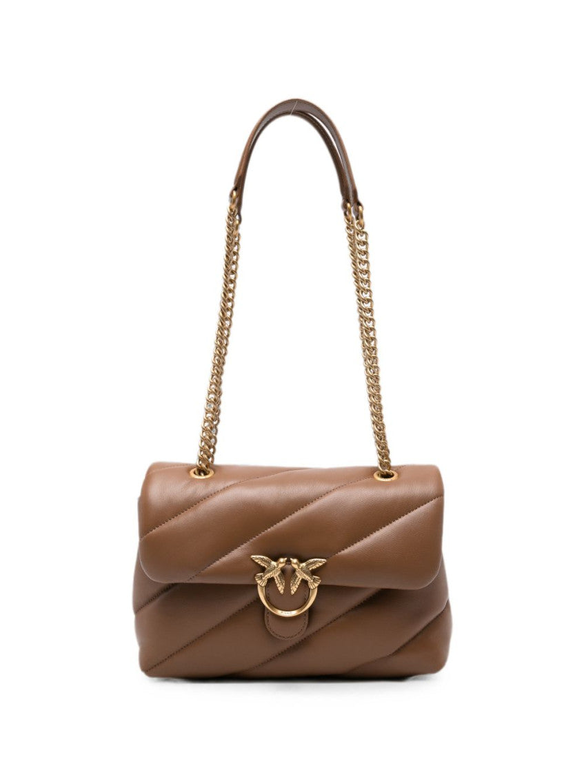 Brown Love Birds Small Shoulder Bag 1