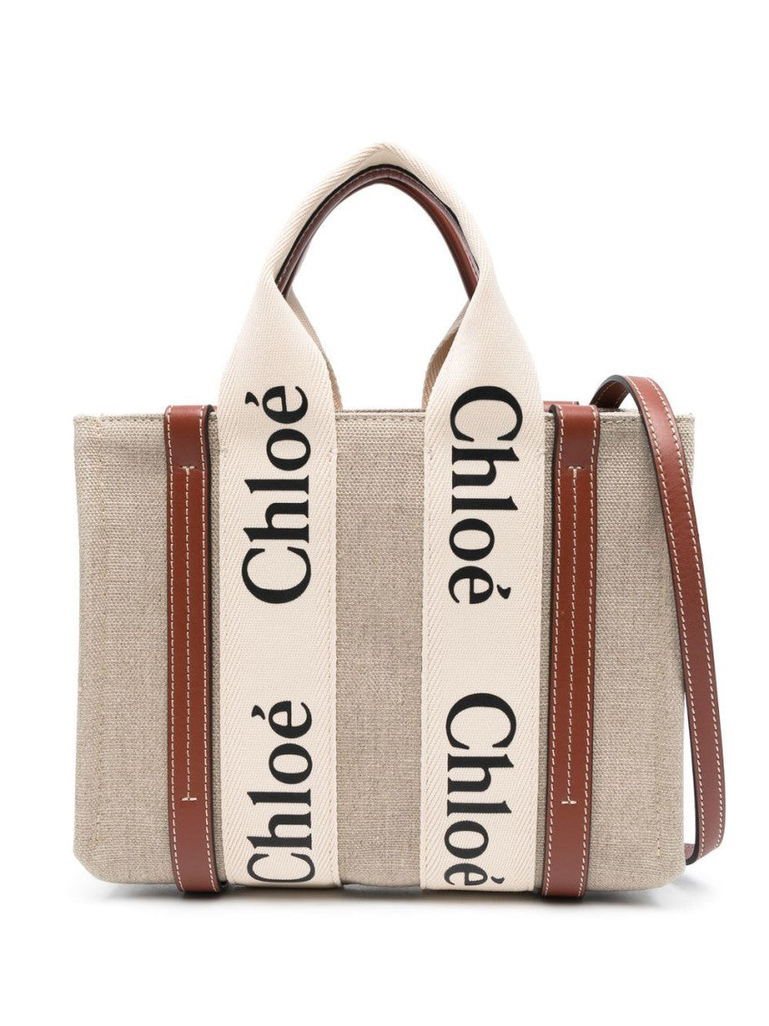 Beige Woody Small Tote 1